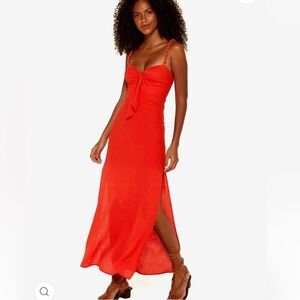 VIX Coral Tricia Long Dress🪸